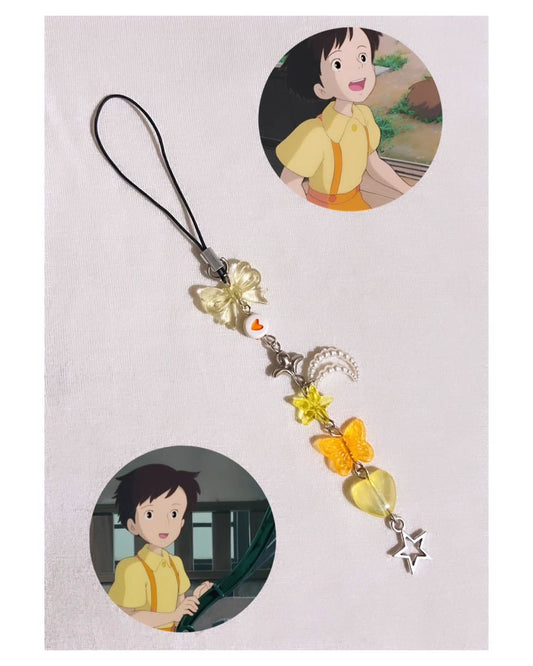 Butterfly Dreams Charm Strap – Inspired by Classic Anime Magic Keychain/Phone Strap