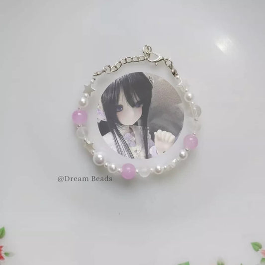 Ethereal Dollcore-Inspired Beaded Bracelet – Soft Pastel Aesthetic