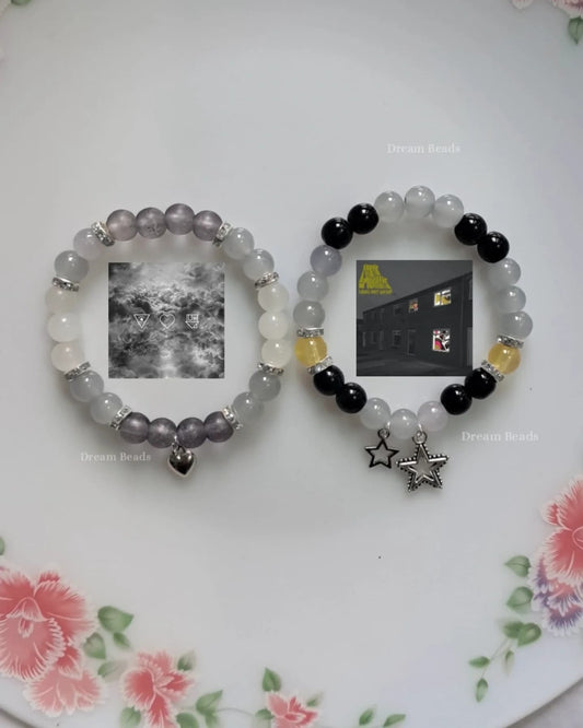 Indie Music-Inspired Beaded Bracelets – Arctic Monkeys & The Neighbourhood Edition (Set of 2)